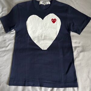 Comme des Garçons ‘Play’ Blue Tee